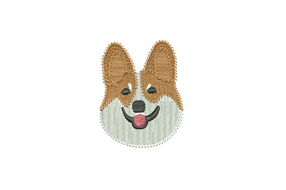 Corgi Dog Head Embroidery Review for Boutique Apparel Projects