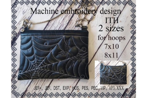 Cosmetic Bag – Spider: A Versatile Embroidery Design for Seasonal Creations