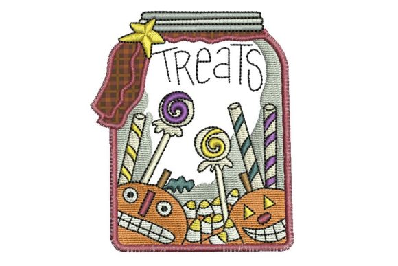 Halloween Treats Jar Embroidery Design Review