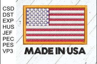 Made in USA Flag Embroidery Design Review for Seasonal Creations
