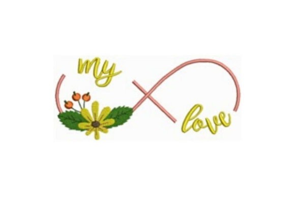 My Love: A Heartfelt Embroidery Design for Personalized Gifts