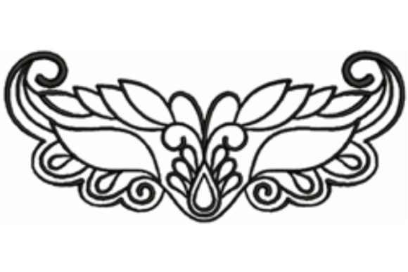 Ornamental Mask: A Festive Embroidery Design Review