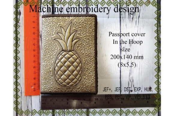 Pineapple Passport Cover Embroidery Review for Apparel Projects