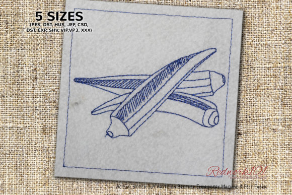 Three Fresh Lady Finger Redwork Review for Real Projects