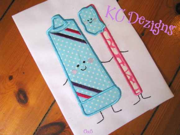 Toothpaste and Toothbrush Applique Review for Craft Fairs