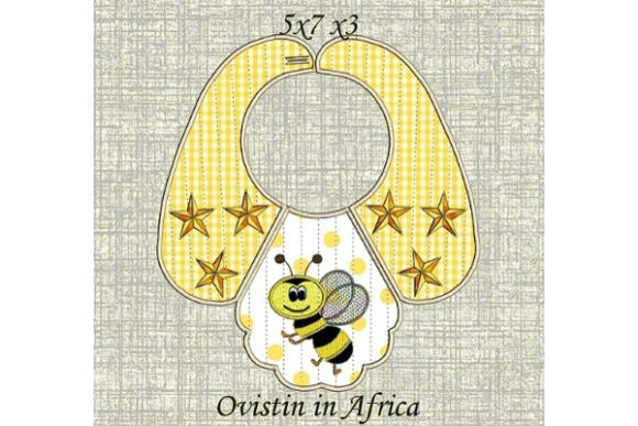 Yellow Bee Baby Bib for Small Hoops Review